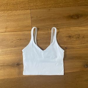 White Lululemon align tank
